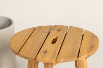 Chania Runt Litet Sidobord och Utebord 40 cm Trä - Brun - Products - Utemöbler & utemiljö - Utebord & trädgårdsbord - Sidobord utomhus