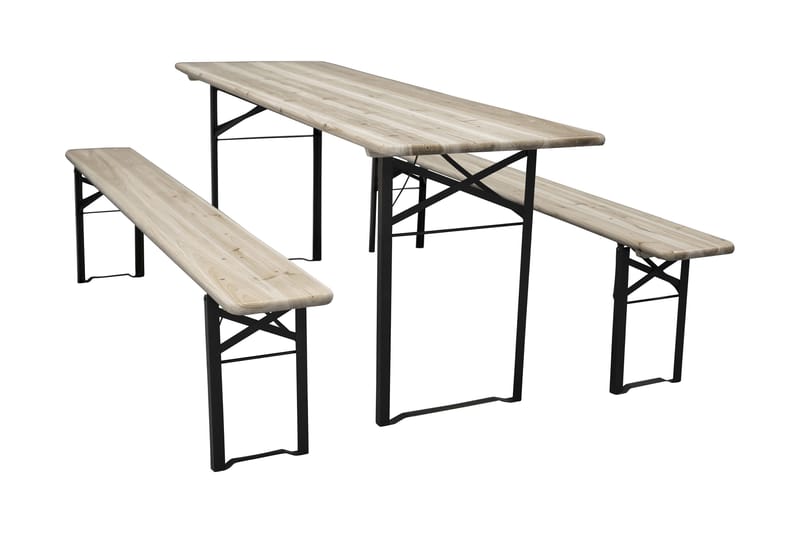 Guniess PicknickUtebord Hopfällbart - Svart/Natur - Products - Utemöbler & utemiljö - Utebord & trädgårdsbord - Matbord utomhus