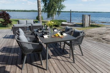 Hillerstorp Hunneslätt Utebord 90X150 Cm - Svart|Grå - Products - Utemöbler & utemiljö - Utebord & trädgårdsbord - Matbord utomhus