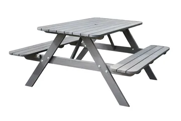 Nancie Picknickbord 158 cm, Grå