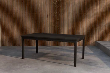 Rektangulärt Matbord Kenya 180 cm Utomhus - Svart - Products - Utemöbler & utemiljö - Utebord & trädgårdsbord - Matbord utomhus