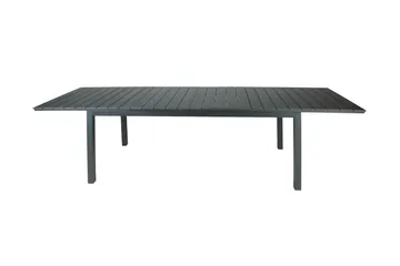 Tunis Rektangulärt Stort Förlängningsbart Matbord utomhus 205/305x90 cm i metall plast - Svart - Products - Utemöbler & utemiljö - Utebord & trädgårdsbord - Matbord utomhus