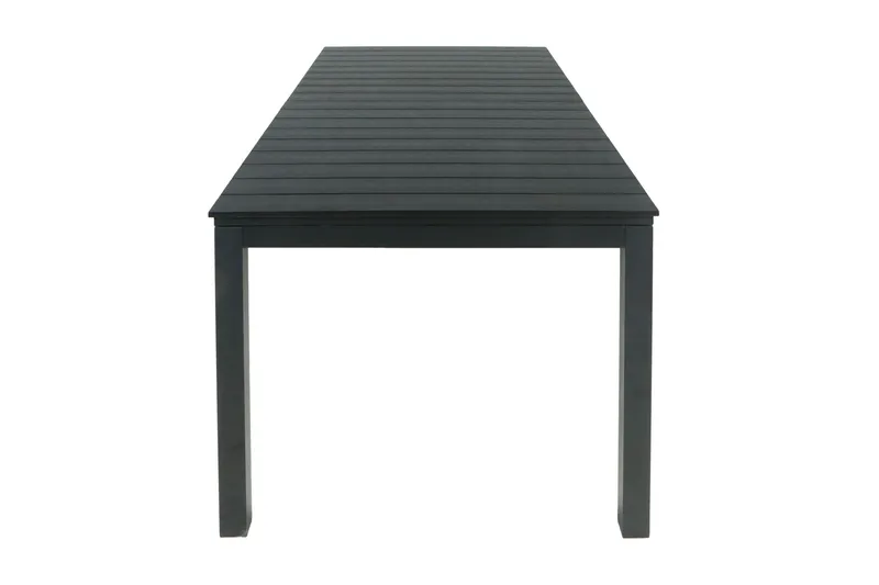 Tunis Rektangulärt Stort Förlängningsbart Matbord utomhus 205/305x90 cm i metall plast - Svart - Products - Utemöbler & utemiljö - Utebord & trädgårdsbord - Matbord utomhus