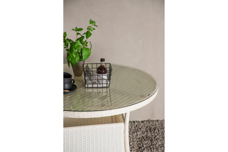 Volta Matbord Utomhus 90 Rund - Vit - Products - Utemöbler & utemiljö - Utebord & trädgårdsbord - Matbord utomhus