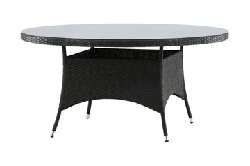 Volta Matbord Utomhus Rund Ø150 cm Svart - Venture Home - Products - Utemöbler & utemiljö - Utebord & trädgårdsbord - Matbord utomhus