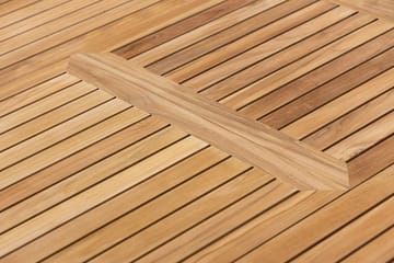 Las Vegas Matgrupp Utomhus 220-280 cm + 6 Oliver Matstol - Teak/Vit - Products - Utemöbler & utemiljö - Utegrupp - Matgrupp utomhus