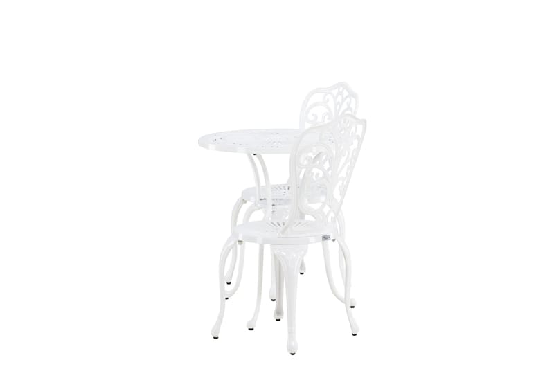 Nandin Matgrupp Utomhus + 2 Utestolar - Vit - Products - Utemöbler & utemiljö - Utegrupp - Cafegrupp & cafeset