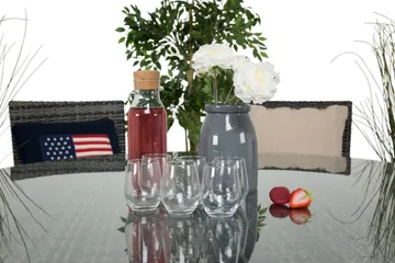 Thor Matgrupp Ø140+6 Thor Stolar - Grå/Grå - Products - Utemöbler & utemiljö - Utegrupp - Matgrupp utomhus