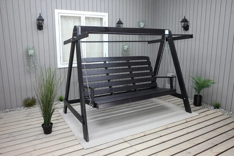 Pelle Hammock utan Tak - Mörkbrun - Products - Utemöbler & utemiljö - Utesoffa - Hammock