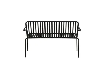 Peking Utebänk - Svart - Products - Utemöbler & utemiljö - Utesoffa - Trädgårdsbänk & utebänk