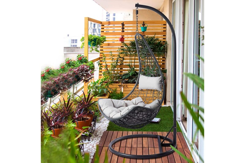 Kintore Hängstol Utomhus 95 cm - Grå - Products - Utemöbler & utemiljö - Utestol & trädgårdsstol - Hängfåtölj & hängstol utomhus