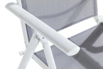 Maggie Fällbar Positionsstol utomhus i aluminium - Vit/grå - Products - Utemöbler & utemiljö - Utestol & trädgårdsstol - Positionsstol