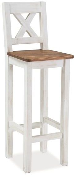 Vimle baarituoli - Valkoinen / puu