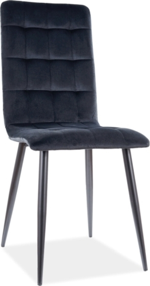 Jaqueline ruokatuoli - Musta sametti