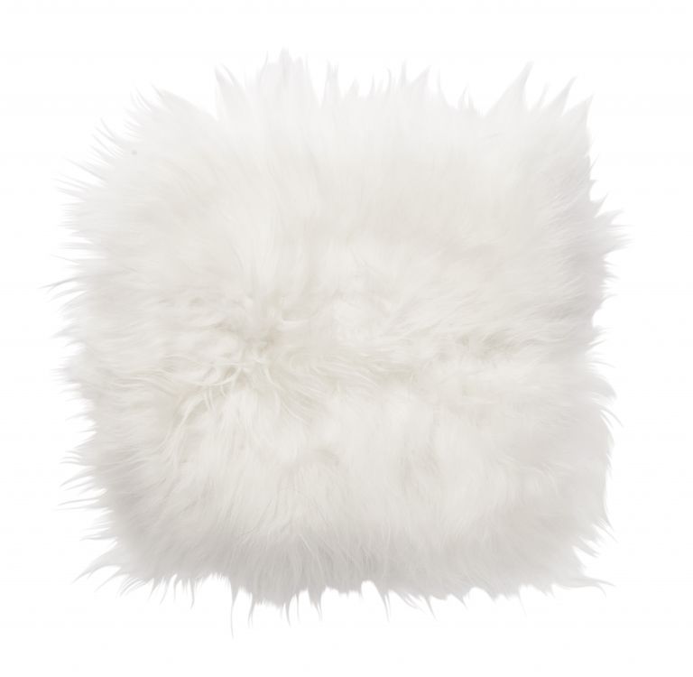 Molly-tuolin tyyny lampaannahka Valkoinen