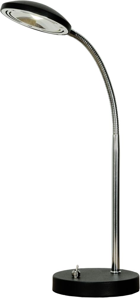 Hero-p�yt�valaisin - Musta/kromi