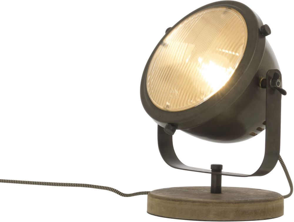 Alaska p�yt�/sein�valaisin - Raudanharmaa/puu