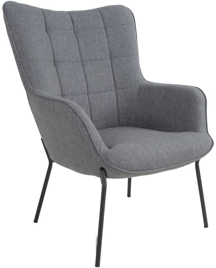 Glasgow-nojatuoli - harmaa/musta