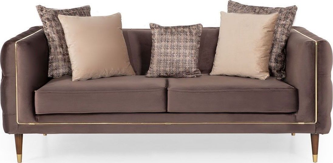 Olympus 2-istuttava sohva - ruskea