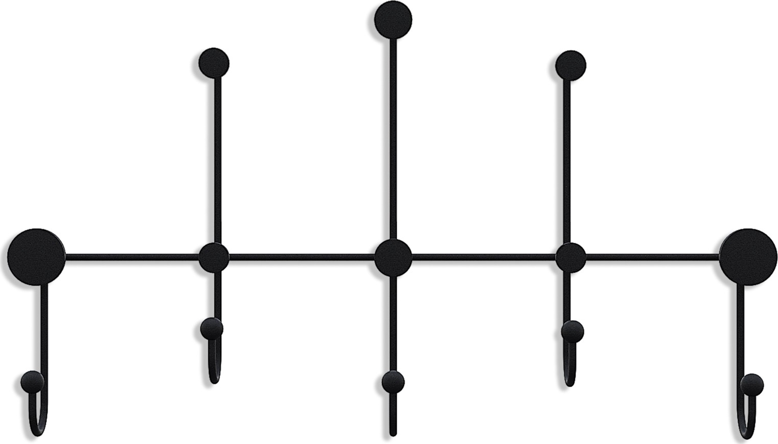 Lyon vaateripustin - musta