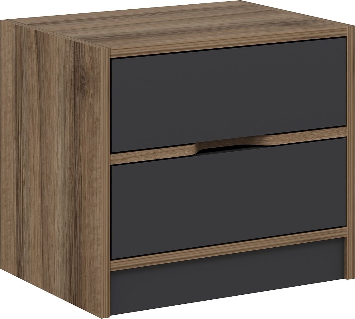 Elina yöpöytä - pähkinä/antrasiitti Elina yöpöytä - pähkinä/antrasiitti