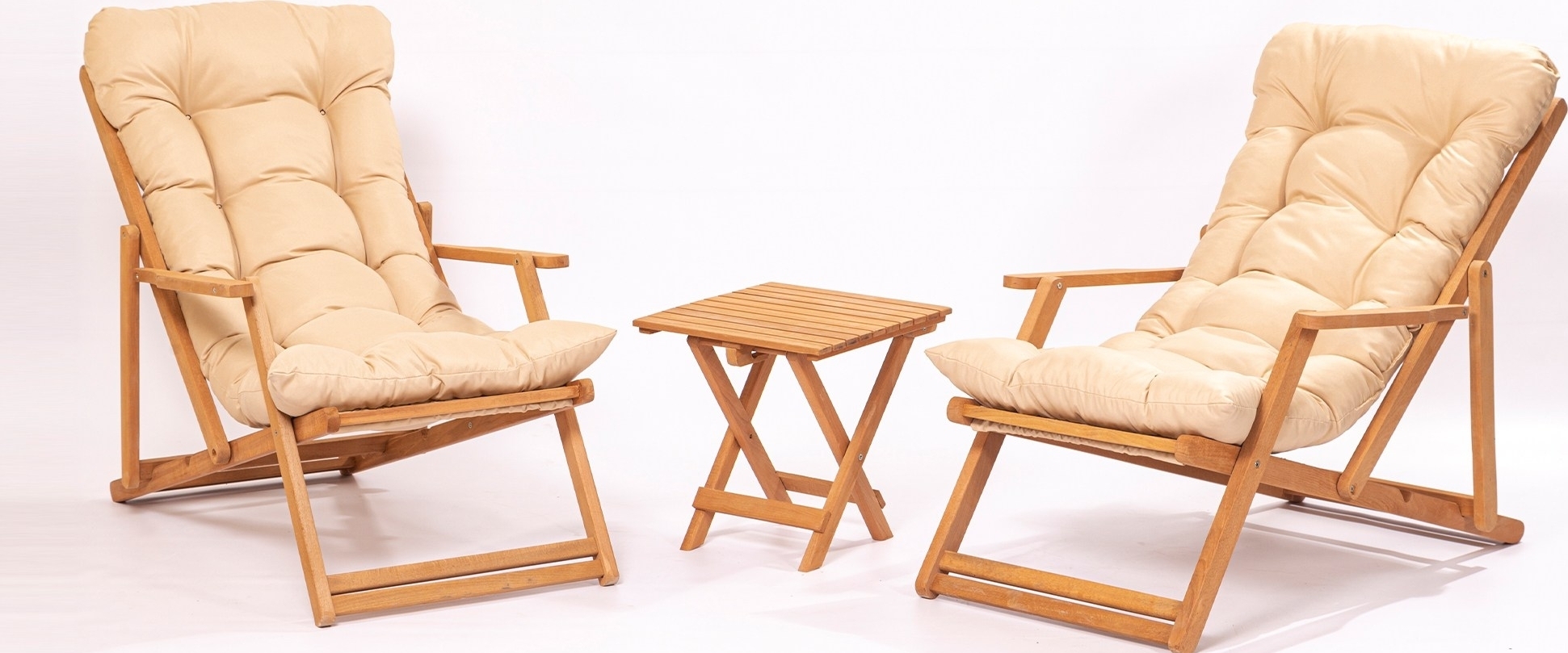 Playa loungesetti XL - ruskea/kermanv�rinen