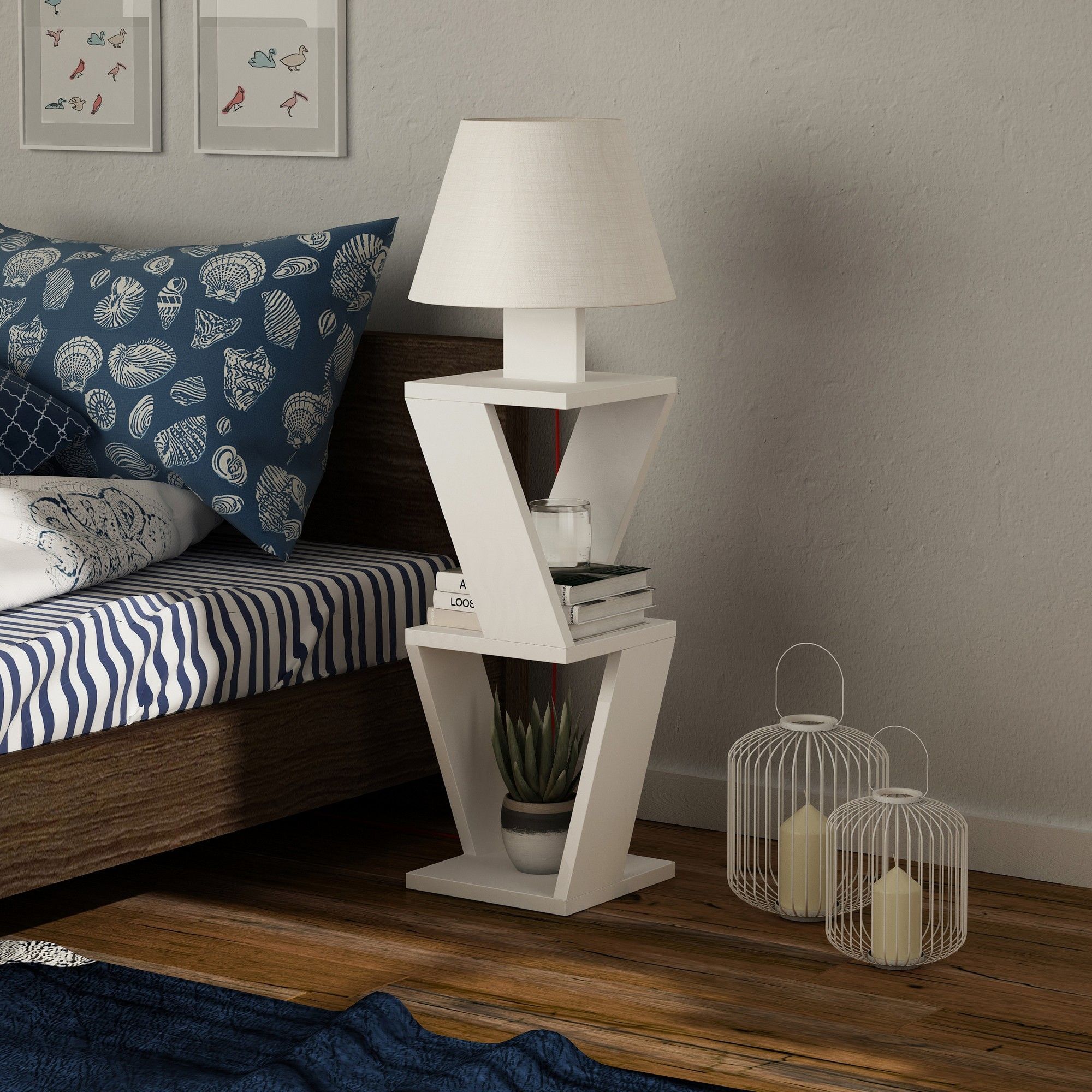 Kozena lattiavalaisin - Valkoinen Kozena lattiavalaisin - Valkoinen