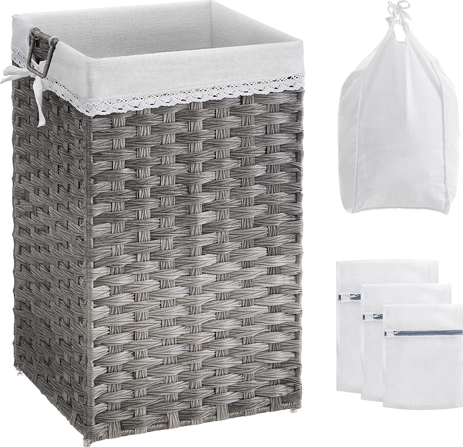 Henrietta pyykkikori 70 l - harmaa