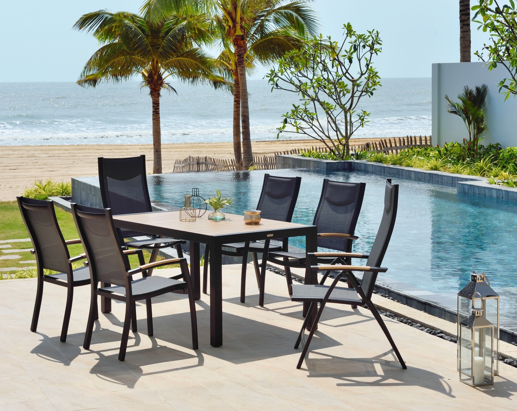 Panama ruokailuryhm� 4 - musta/tiikki