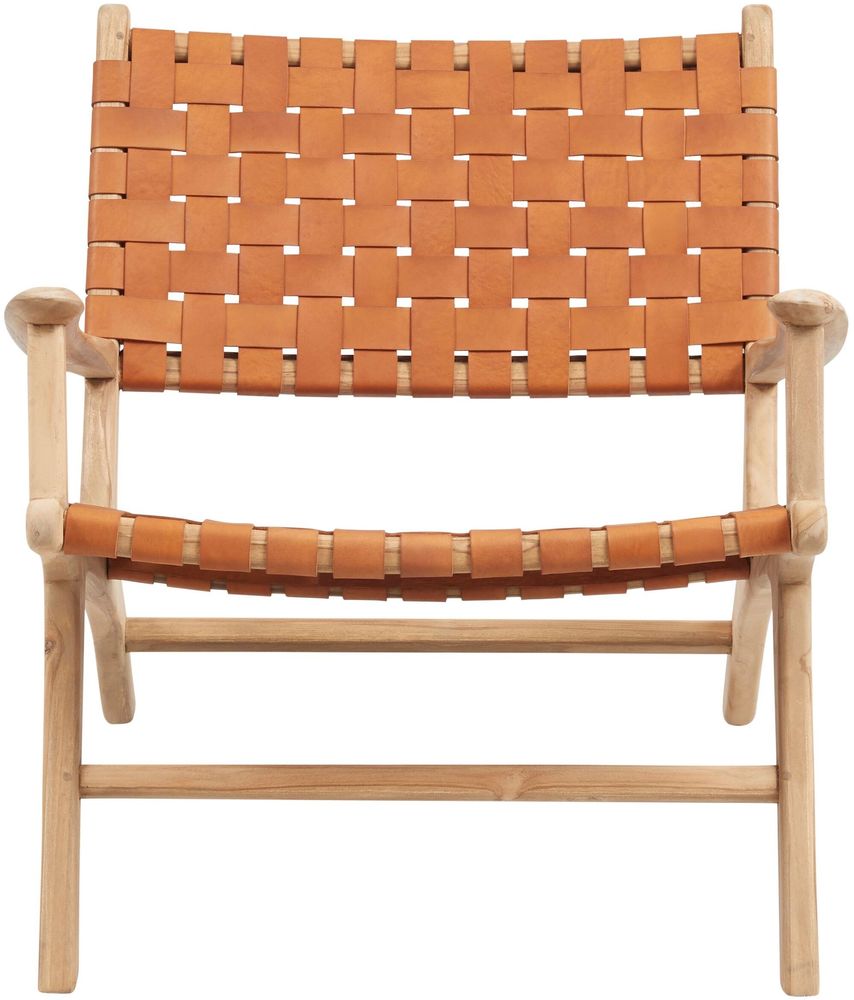 Linnea nojatuoli - konjakki / teak