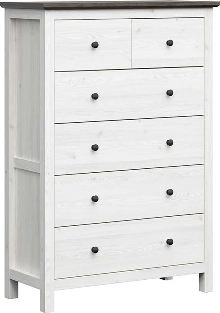 Hesen lipasto 145 cm - Valkoinen/musta Hesen lipasto 145 cm - Valkoinen/musta