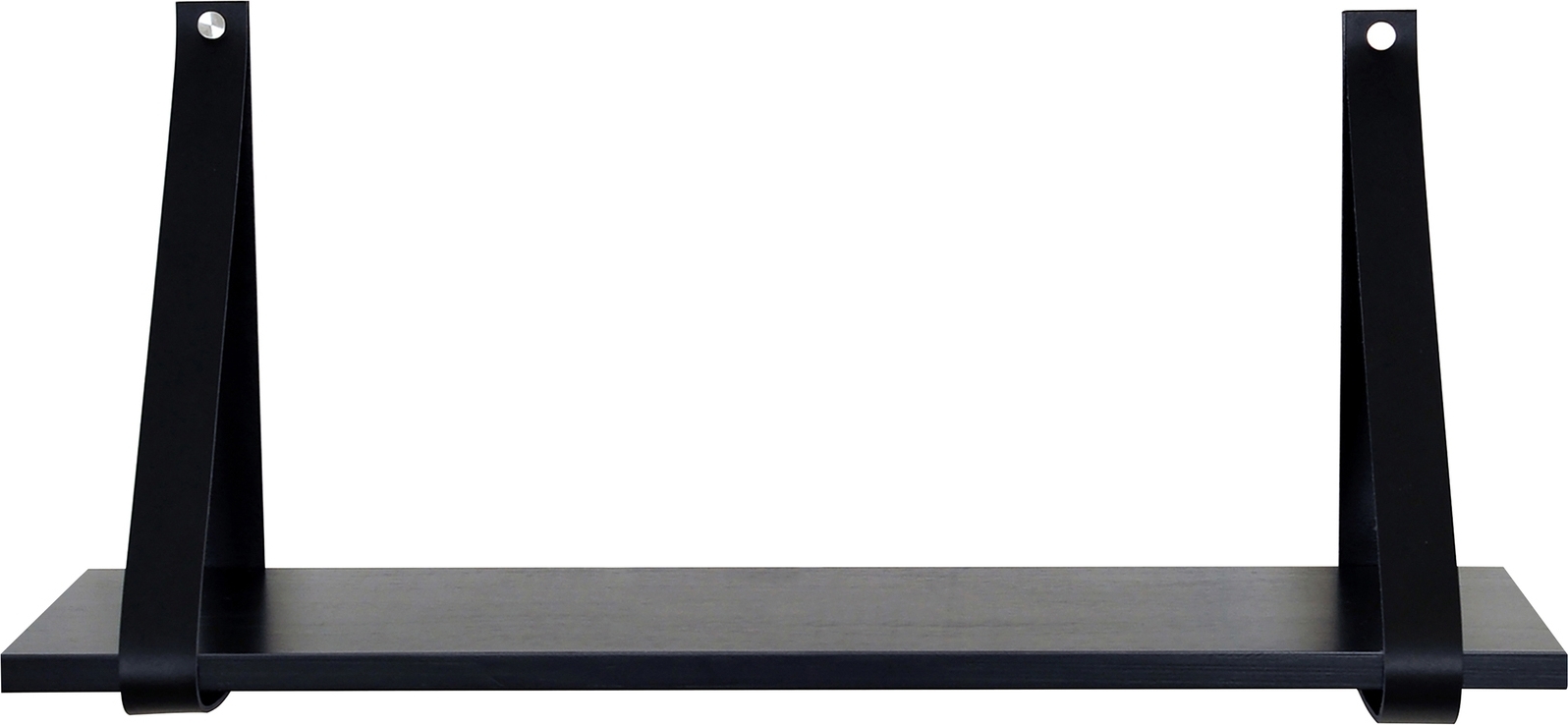 Frikk sein�hylly 60 cm - Mustaksi lakattua m�nty�