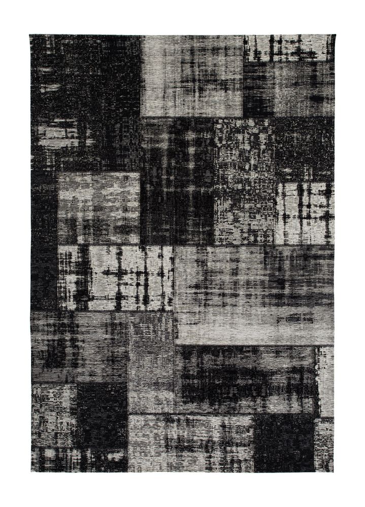 Tilkkut�kkimatto Stracciatella - Musta/Valkoinen