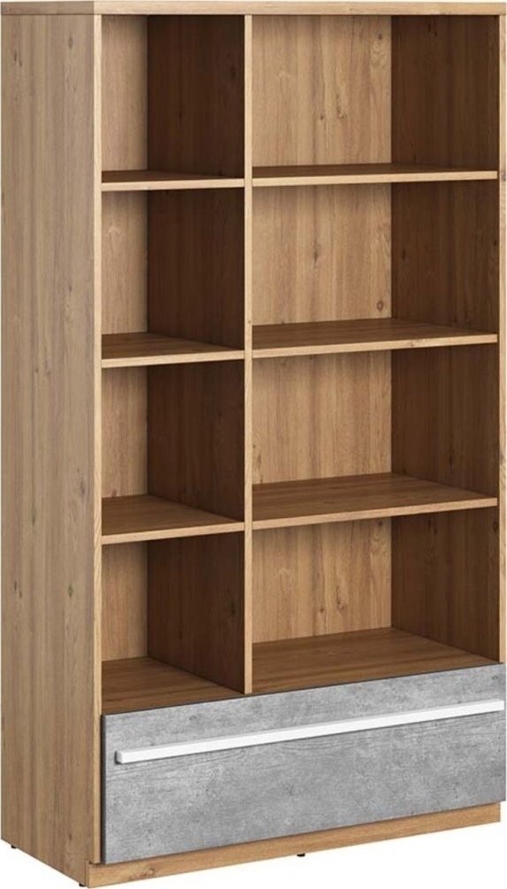 Plano kirjahylly - Nash tammi/harmaa