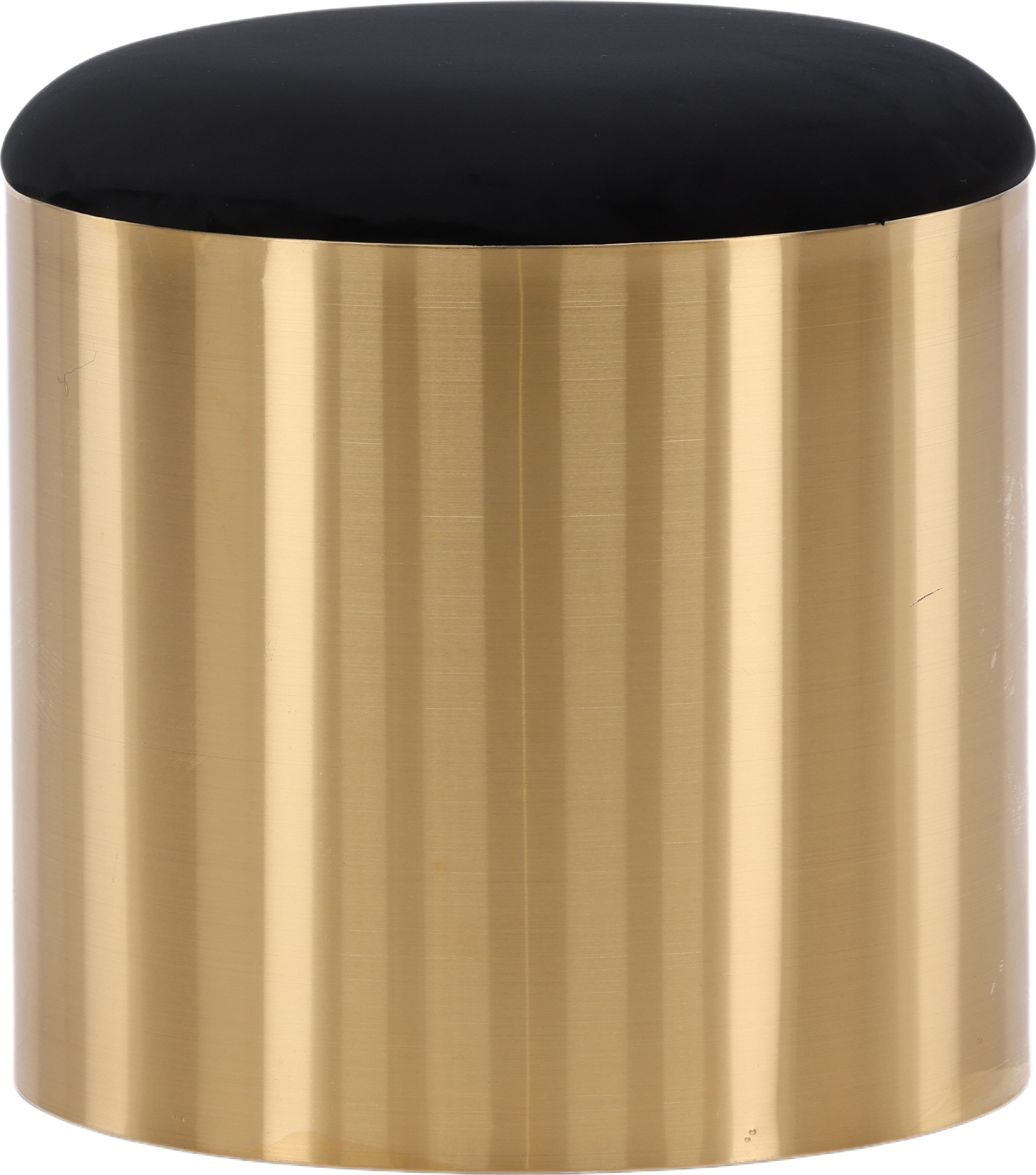 Puffipouf Ø45 cm - Musta/messinki Puffipouf Ø45 cm - Musta/messinki