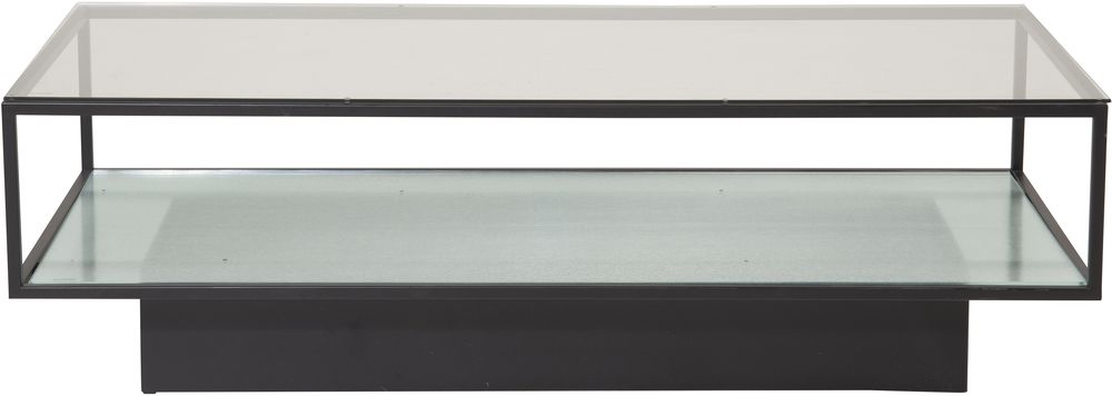 Agnäs sohvapöytä 130 x 60 cm - Musta/lasi Agnäs sohvapöytä 130 x 60 cm - Musta/lasi