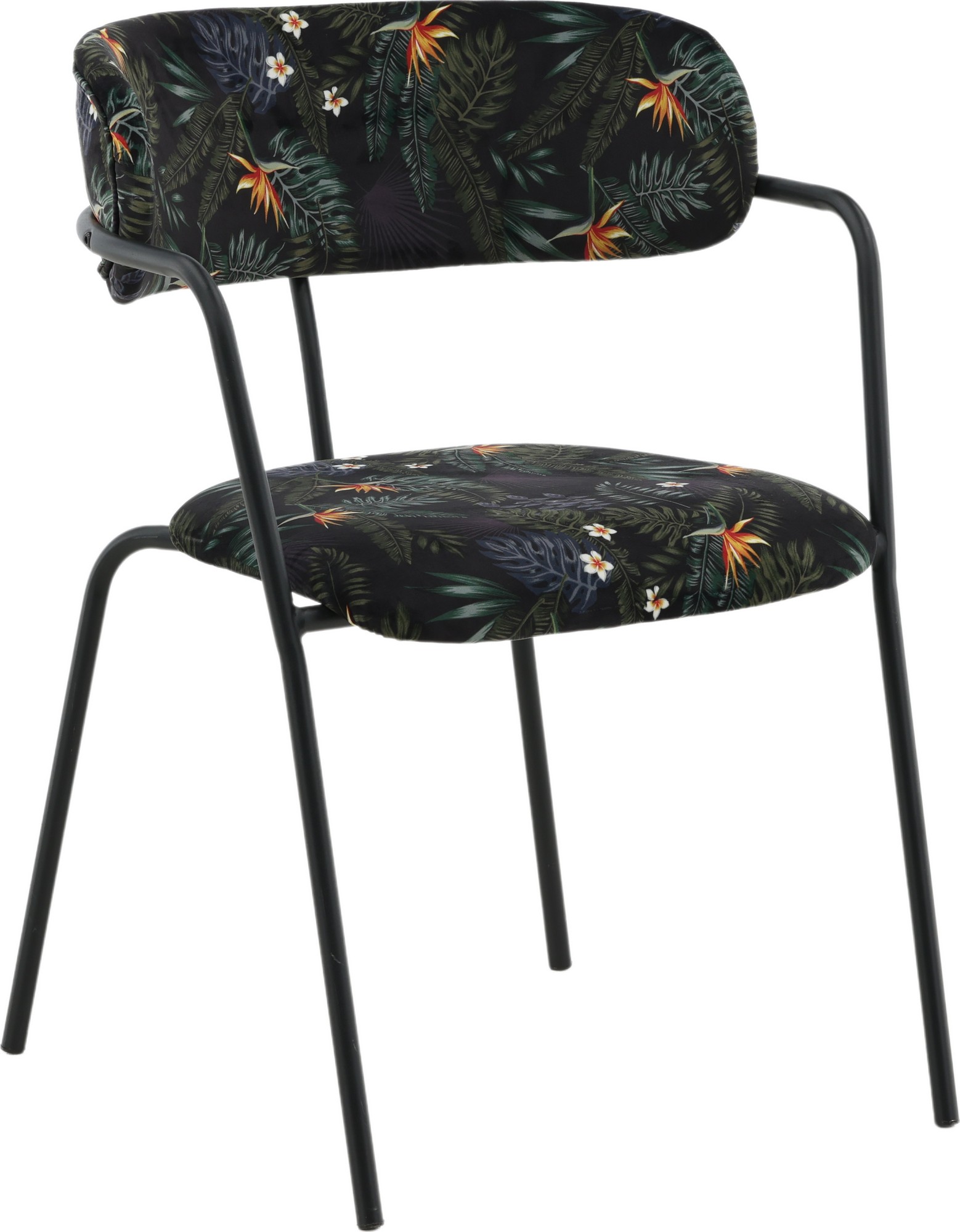 Tellrunkoinen tuoli - Musta kukka Tellrunkoinen tuoli - Musta kukka