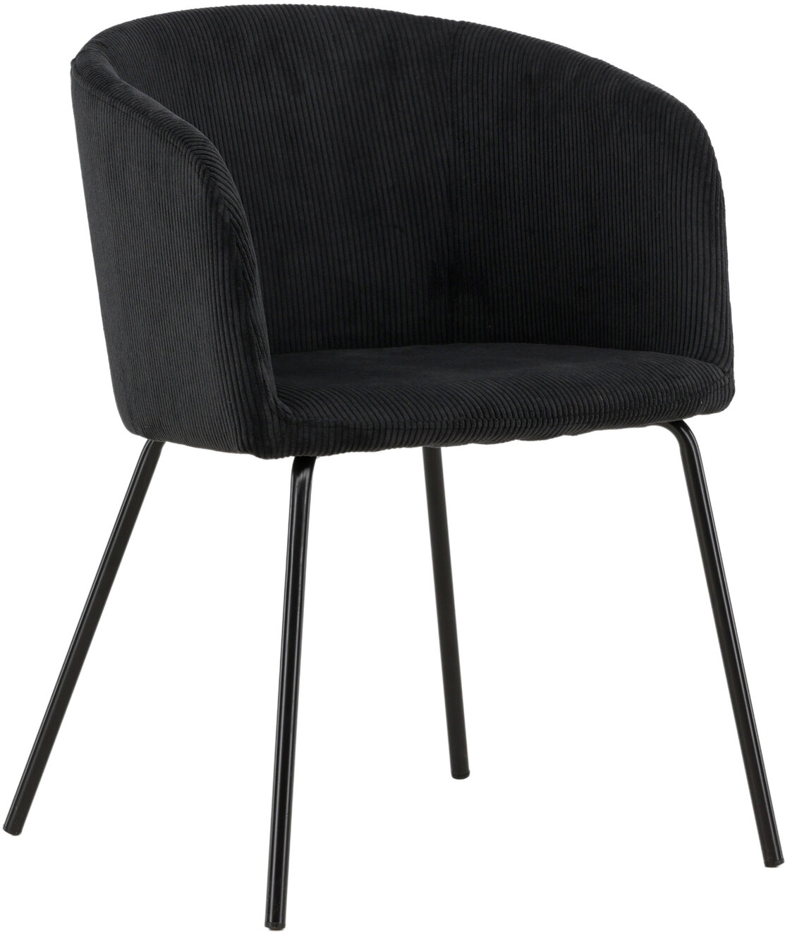 Berit ruokapöydän tuoli - Musta vakosametti Berit ruokapöydän tuoli - Musta vakosametti
