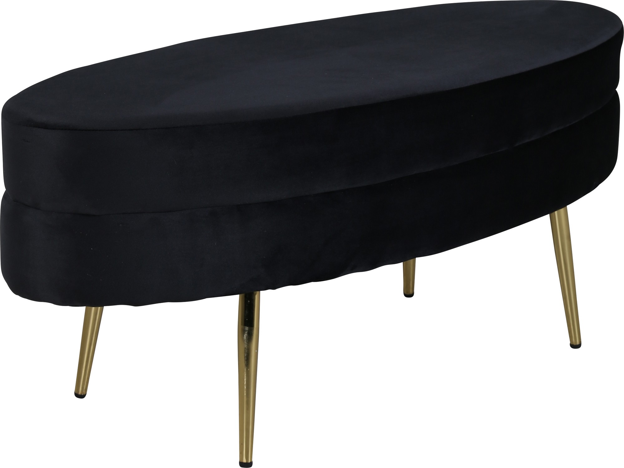 Rino pouf - Musta sametti Rino pouf - Musta sametti