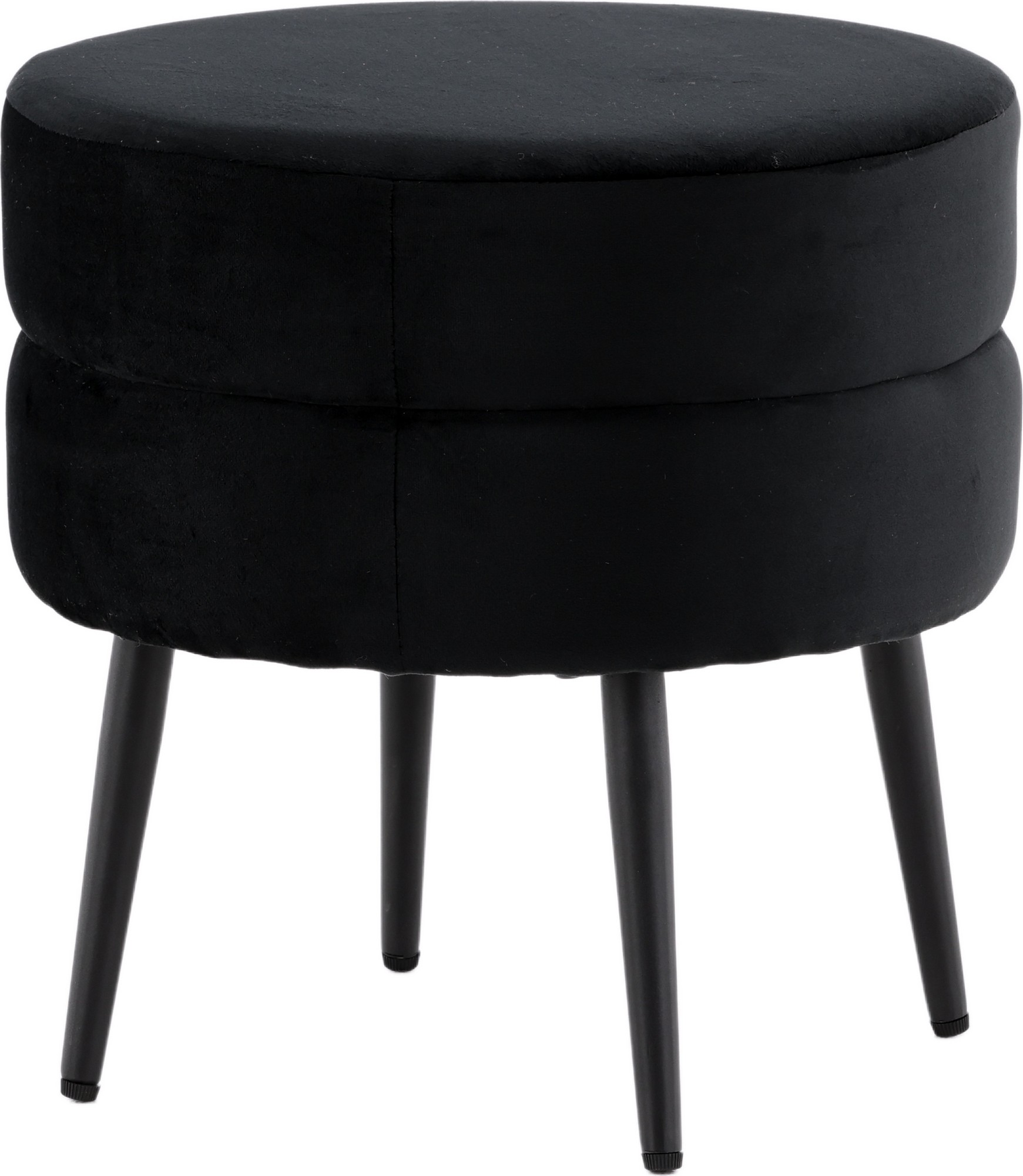 Mariana pouf - musta sametti Mariana pouf - musta sametti