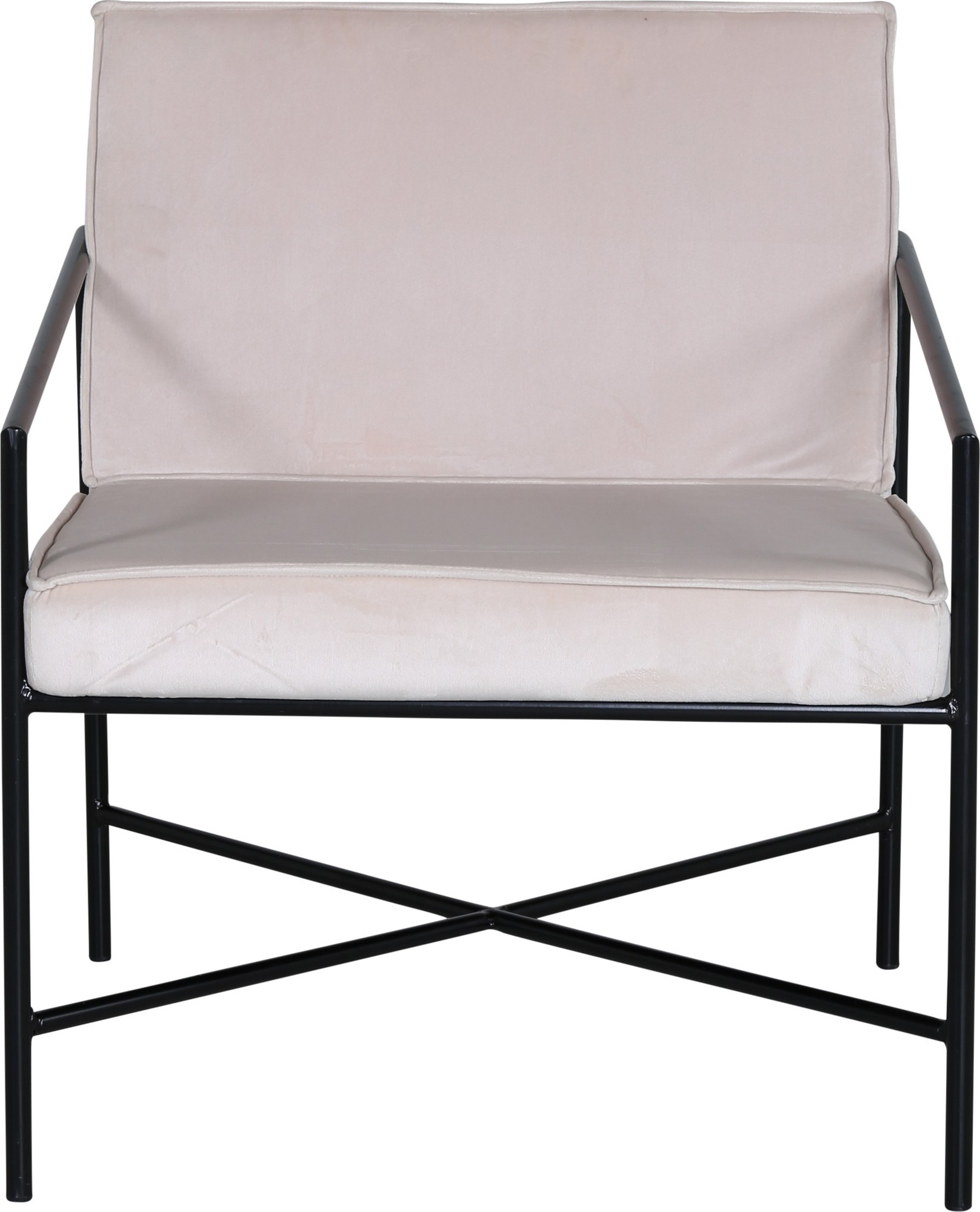 Tetra-nojatuoli - beige sametti Tetra-nojatuoli - beige sametti