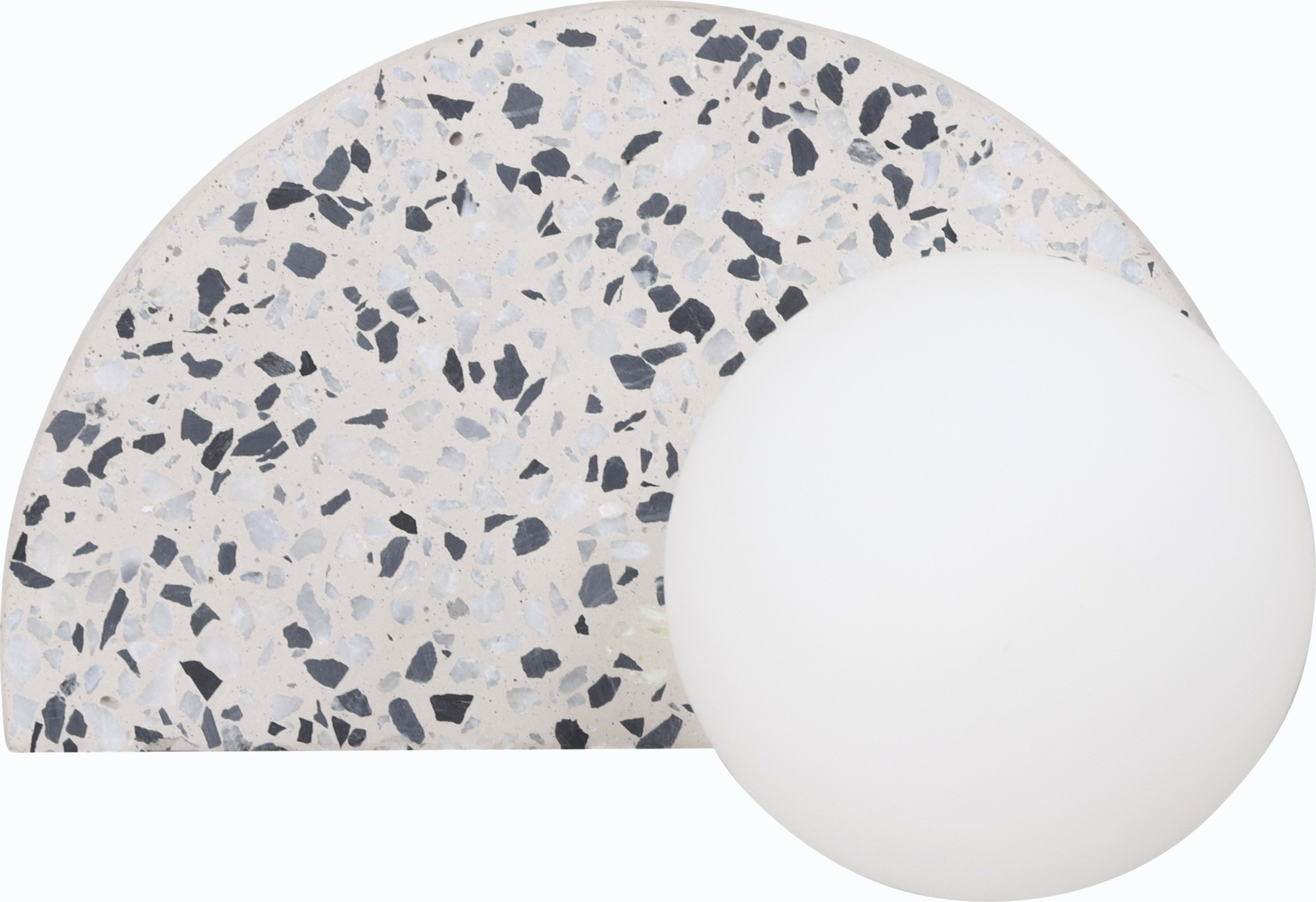 Abbeville seinävalaisin - valkoinen Abbeville seinävalaisin - valkoinen