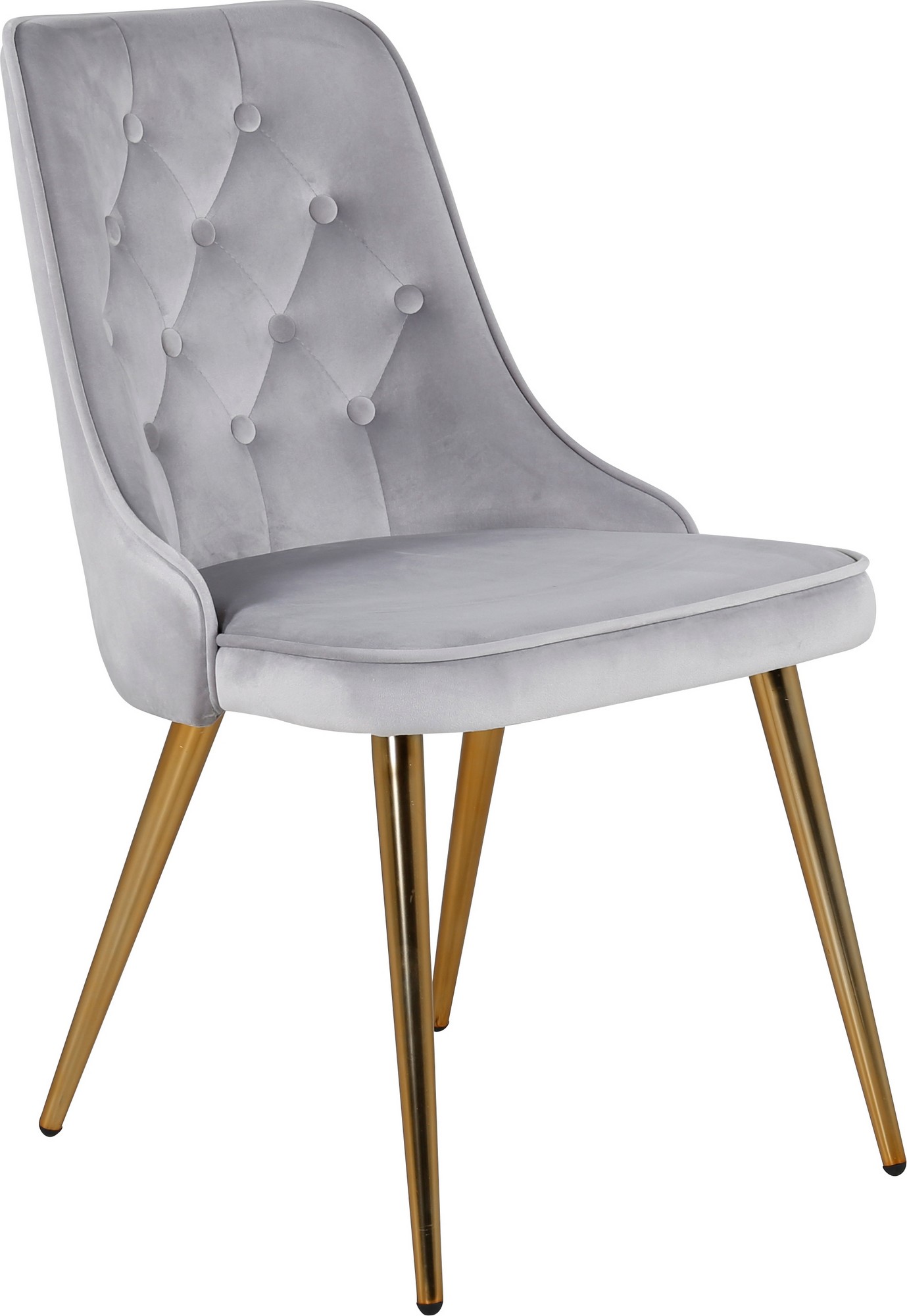 Alice Deluxe ruokatuoli - Vaaleanharmaa/messinki Alice Deluxe ruokatuoli - Vaaleanharmaa/messinki