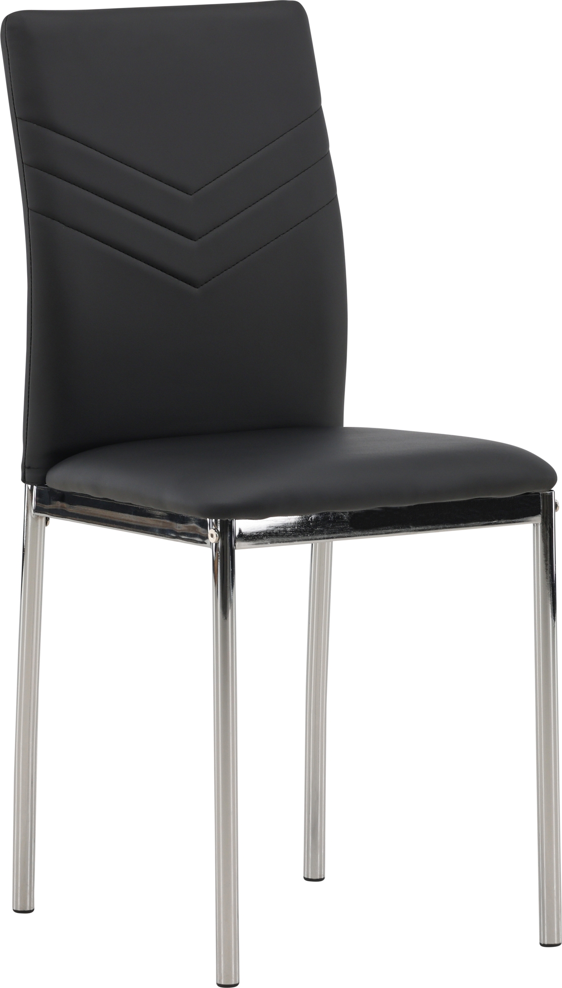 Lily ruokapydn tuoli - Musta PU/kromi