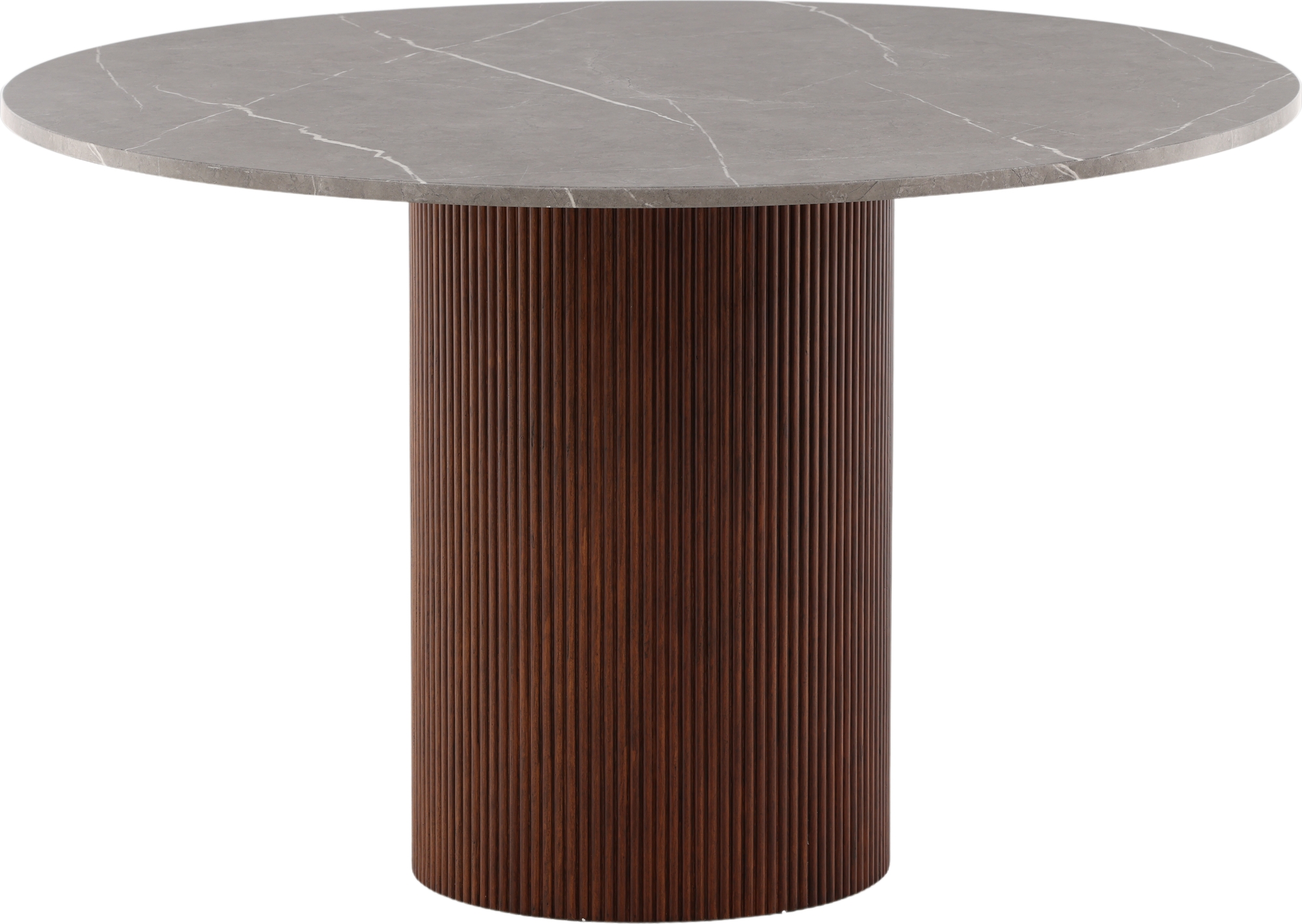 Austin ruokapöytä Ø120 cm - harmaa/mokka Austin ruokapöytä Ø120 cm - harmaa/mokka