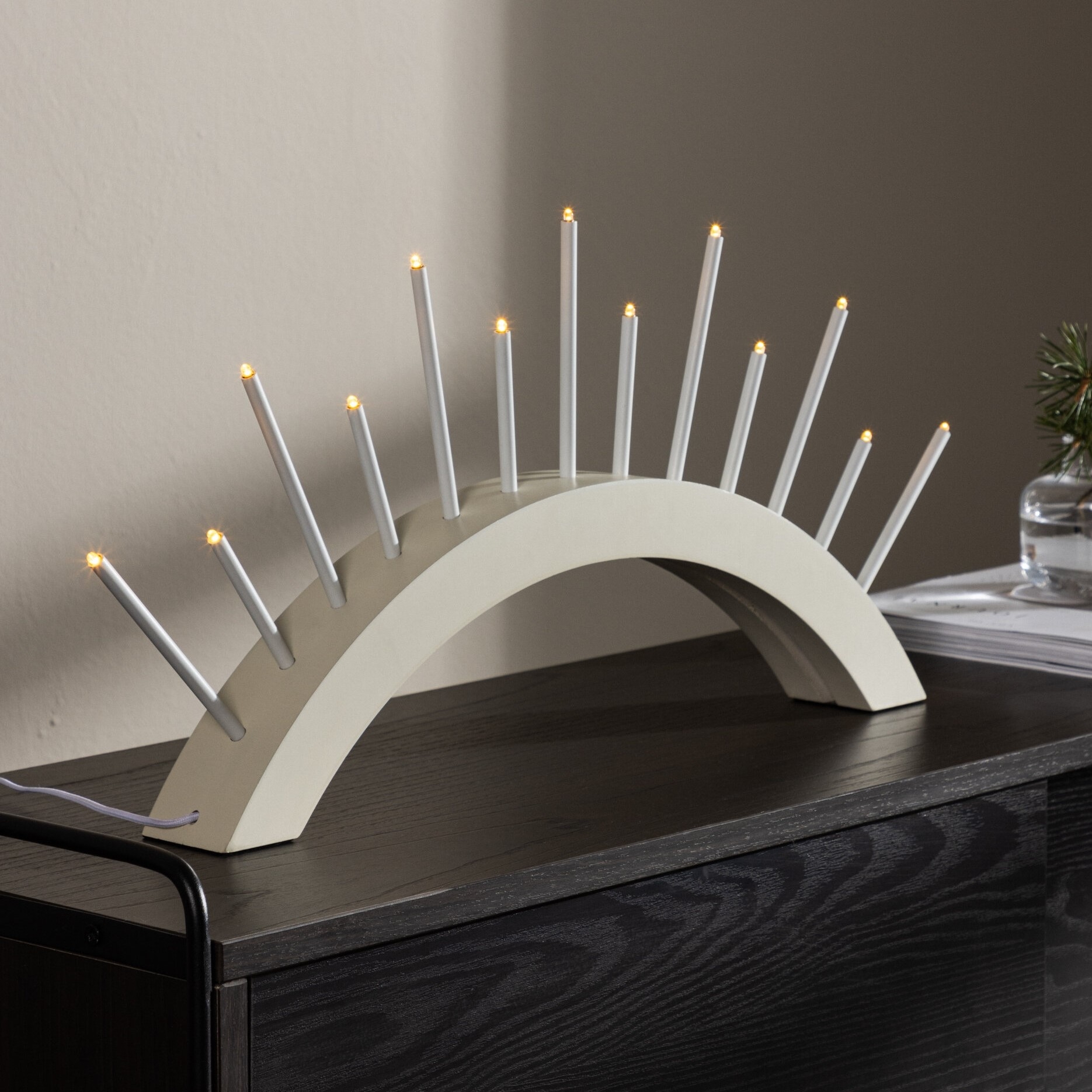 Björnrike pöytävalaisin - beige Björnrike pöytävalaisin - beige