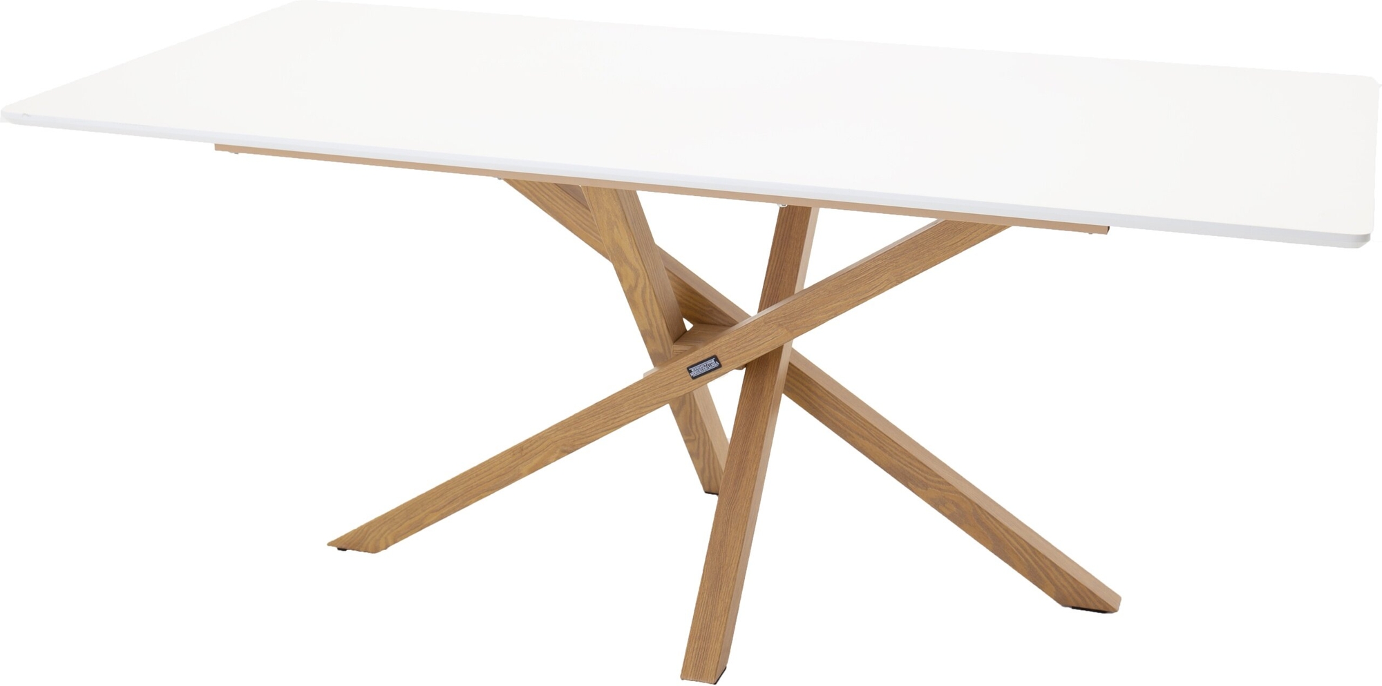 Piazza ruokapöytä 180 x 90 cm - Valkoinen/tammi look Piazza ruokapöytä 180 x 90 cm - Valkoinen/tammi look