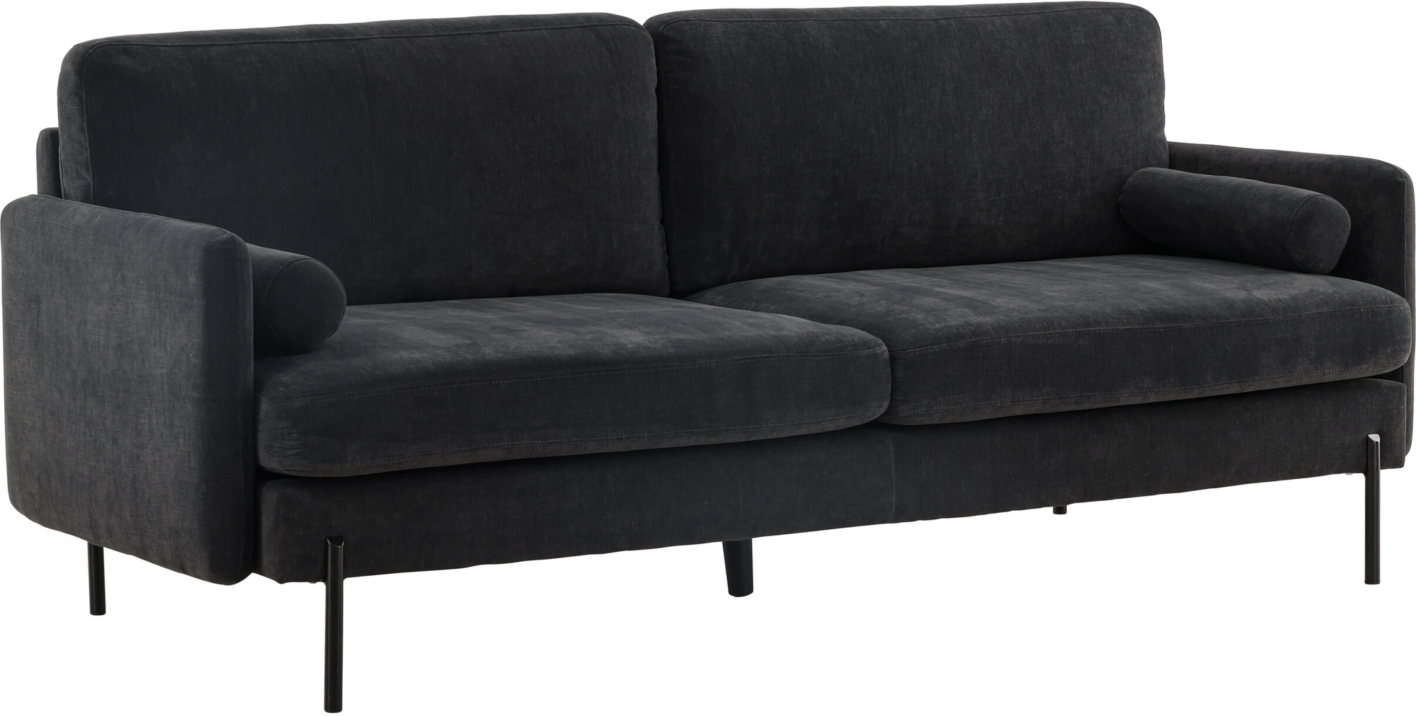 Antibes 2-istuttava sohva - Musta/Tummanharmaa Antibes 2-istuttava sohva - Musta/Tummanharmaa