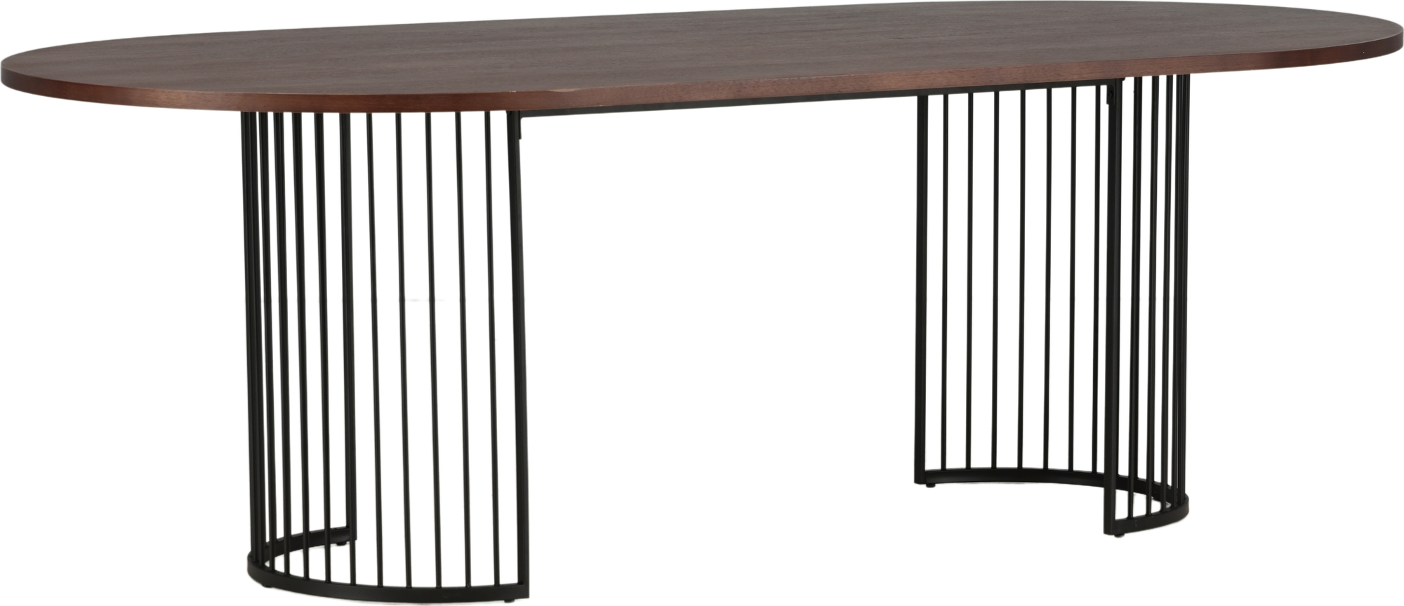 Hamneskär ruokapöytä 220 x 110 cm - Musta/pähkinä Hamneskär ruokapöytä 220 x 110 cm - Musta/pähkinä