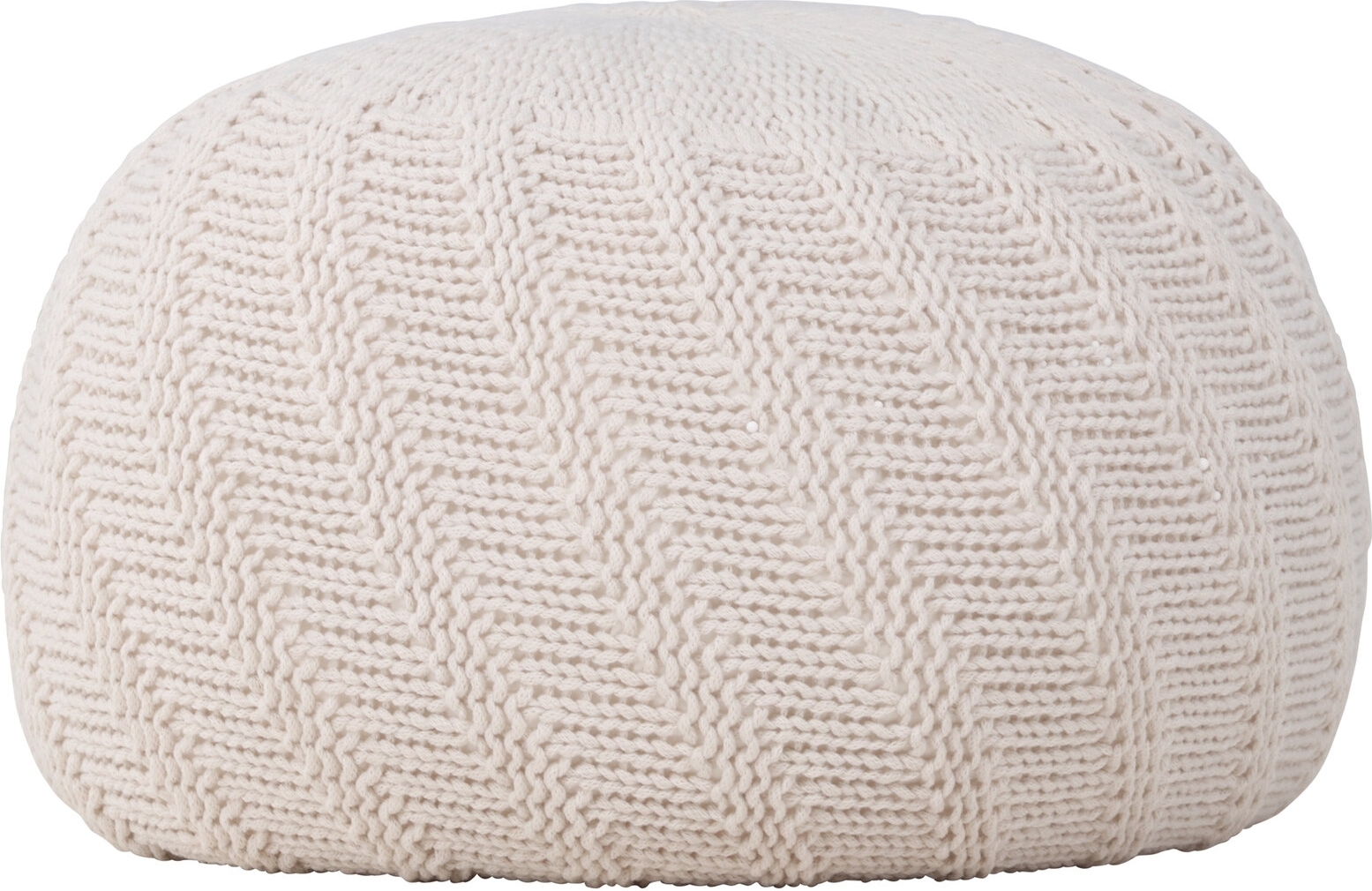 Ted-pouf �45 cm - Luonnonvalkoinen